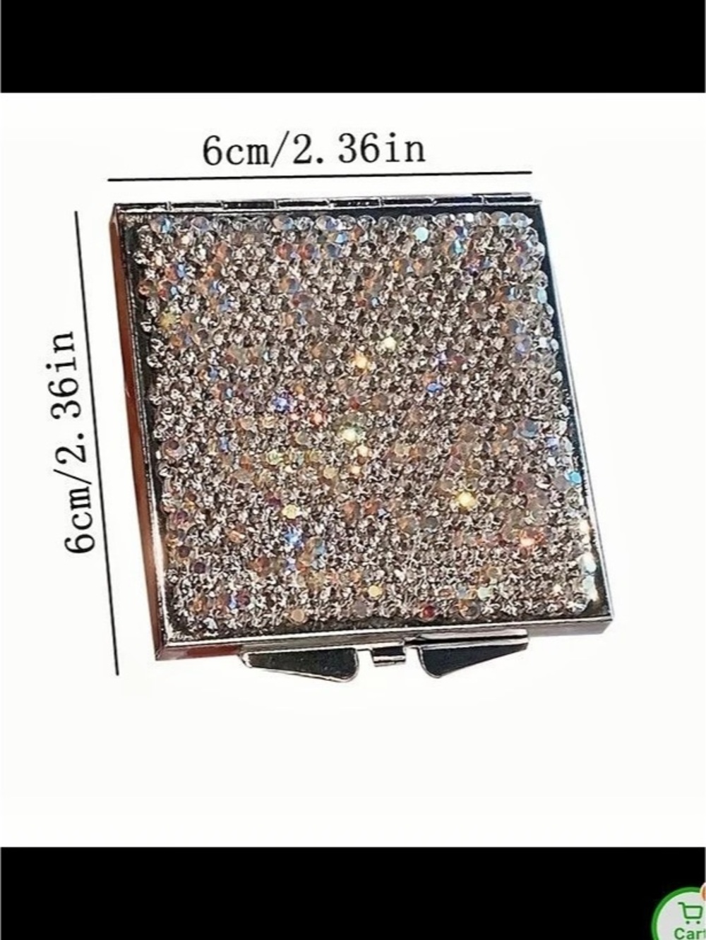 Rhinestone Mirror Compact - Picture 5 of 5